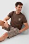 Premium Men's Tiger 100% Cotton Comfortable Short Sleeve Shorts Father-Son Pajama Set - 3