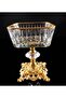 Gold Footed Glass Presentation Set, Dessert, Turkish Delight and Treat Serving Set, 10 Pieces - 3