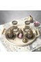 Tray with Wooden Handles Metal Tea Tray Coffee Tray Presentation Breakfast Tray 30 cm - 3