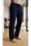 Men's Navy Blue Color Single Bottom Pajamas