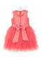 Girl's Stone Embroidered Cat-Themed Dress with Tulle Skirt and Cotton Lining, Ages 6-10, Birthday, Party, Special Occasion - 7