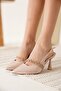 Beige Women's Heeled Shoes Tr08Ms36B