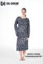 25246 Women's Long Sleeve Buttoned Lycra Viscose Casual Dress Mixed Pattern Will Be Sent