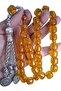 Original Silvery Crimped Amber 13*14 mm Special Production XXL Prayer Beads - 8