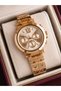 Women's Wristwatch Rose Gold Color Casual and Stylish Combination Gift Boxed - 2