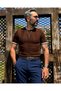 Men's Old Money Ribbed Textured Premium Knitwear T-Shirt