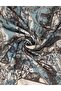 Karma Pattern Viscose Scarf Blue - 2