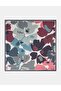 Leaf Pattern Viscose Scarf Anthracite