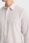 Cotton Regular Fit Long Sleeve Shirt Men's Shirt Isr4132Bej - 4