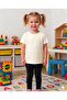 Girl's Black Scuba Fabric Leggings and Printed T-Shirt Set 2-8 Years Old