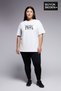 Süperlife Women's Large Size California 1974 Printed 3Xl-6Xl Crew Neck T-Shirt Spr25Btsk510-2