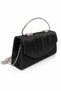 Silvery Evening Dress Bag, Women's Stylish Bag, Wedding Bag, Women's Black Bag, Shoulder Bag, Chained Evening Bag