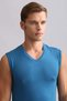 Egyptian Modal by Tencel Hercules Slim Fit V-Neck Sports Athlete Undershirt / T-Shirt Petrol - 4