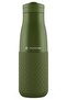 500 ml Khaki Steel Flask/Thermos with Straw - Silicone Body (Plus) - 50012 - 6