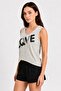 Sequined Love Written Embroidered Sleeveless Knitwear Undershirt Gray Melange - 5