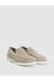 Beige 100% Leather Eva Sole Suede Loafer Shoes 50327106-Vr011