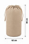 6 Pieces Beige Drawstring Storage Bag Xlarge 86X62 cm - Moving Bag - Quilt Pillow Laundry Storage Bag - 3