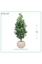 Artificial Lemon Tree, Fibre Pot { 170 cm Height } - 3