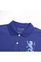Men’s Slim Fit 3D Lion Embroidery Lycra Pique Polo - 5