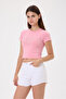 Ironically Hot Stone Printed Crop Baby Tee - 2