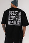 Squat Bench Deadlift Oversize Back Printed Black T-Shirt 100% Cotton Streetwear Premium Comfortable Fit - 6