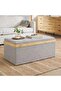 Amila Storage Ottoman 60x38x38cm - Grey