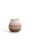 Julie Stoneware Organic Striped Desert Planter 22x22x22cm - Brown - 4