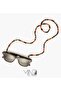 Vulcan Unisex Eyewear Chain, Beaded Eyewear Chain, with Ebony Wood, Agate, Onyx & Jade, Handmade Adjustable Jewelry - 2