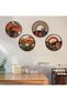4 Hollowed-out country farmhouse wall art decoration, Bohemian wall hanging sculpture - 3