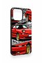 iPhone 13 Pro Max Compatible Red Supra Patterned Silicone Case - 3