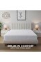 1-Piece Microfiber Fitted Sheet Striped, White, Double (120x 200 cm) - 6