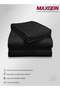 Deep Fitted Bed Sheet +2Pcs Pillow Covers, King/Queen/Double/Single Sizes, Color Black, Depth 30cm - 5
