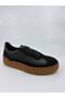حذاء جلد رجالي من جلد الغزال الأسود - 2