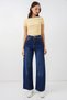 Women's High Waist Jeans 1518 - Navy Blue - 5