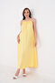 Women's Backless Midi Length Halter Neck Satin Dress - 6