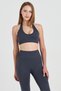 Women's High Waist Push up Gathering Seamless Sports Leggings and Top Bra Set - 4