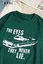 Eyes Never Lie Printed Plus Size Unisex T-Shirt Pantalon Tracksuit Set - 4