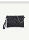 Women's Star Embroidered Chain Strap Portfolio Bag - 2