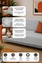 Ars |   Cotton Non-Slip Washable Multi-Purpose Bohemian Sofa Cover Single&Triple 180X210 Sofa Bed Cover, Armchair Cover, Sofa Shawl Gray - 3