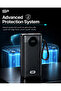 باور بنك بسعة 10000mAh شحن سريع 22.5W مع كيابل مدمجة Type-C وLightning وشاشة رقمية GOLDEN PLUS - 6