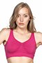 Premium Seamless Padless Sports Bra Soft Textured Bustier for Motion Freedom