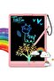TEKFUN LCD Writing Tablet for Kids, 10-inch Coloring Drawing Pad, Mess Free Doodle Board (Pink)