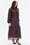 Long dress with belt detail and ruffles - 5