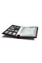 Comfort Pul Defteri A4, 32 Sheets, 64 Pages, Black Background, Padded Cover, Burgundy - 2