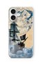 iPhone 17 Compatible Pirate Ship Patterned Transparent Phone Case