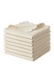 Set of 7 100% Cotton Combed Cotton Baby Mouth Wipes - Ecru Color - 20X20 cm - 4