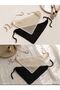 Women's Mesh Knitted Bandana Summer Perforated Knitwear2-Piece Black-Beige Hair Bandana Beach Compatible - 2