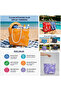 Large Size Naz Beach Bag, Women's Digital Printed Zippered Sea Bag - 5