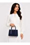 Women's Mini Leather Handbag with Shoulder & Crossbody Strap 20x14x9 cm