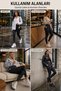 Women's Diver Leggings, Black Patterned High Waist Gathering Leggings with Practical Pockets for Sports and Daily Wear - 3